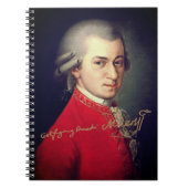 Wolfgang Amadeus Mozart 1819 with signature Notizblock (Vorderseite)