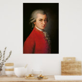 Wolfgang Amadeus Mozart Art Poster (Küche)
