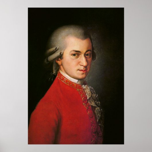 Wolfgang Amadeus Mozart Art Poster (Vorne)