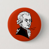Wolfgang Amadeus Mozart Button (Vorderseite)