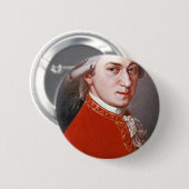 Wolfgang Amadeus Mozart Button (Vorne & Hinten)