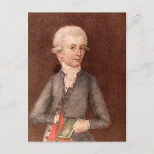 Wolfgang Amadeus Mozart, c.1780 Postkarte (Vorderseite)