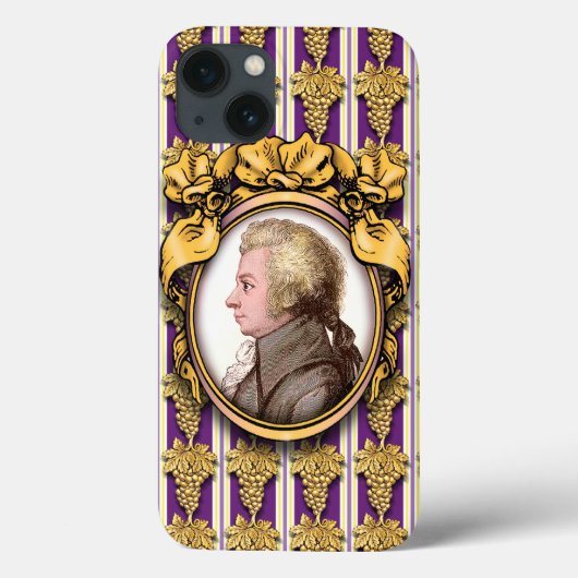 Wolfgang Amadeus Mozart Case-Mate iPhone Hülle (Rückseite)