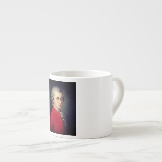 Wolfgang Amadeus Mozart Espressotasse (Vorderseite Rechts)