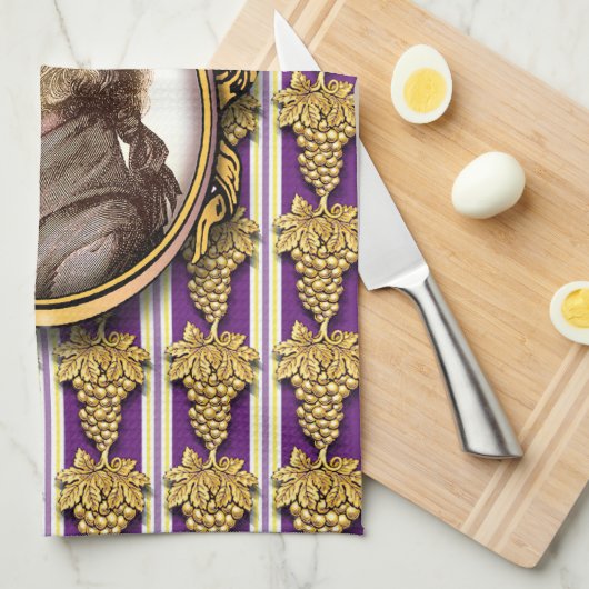 Wolfgang Amadeus Mozart Geschirrtuch (Viertel Falte)