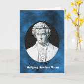 Wolfgang Amadeus Mozart-Gruß-Karte Karte (Gelbe Blume)