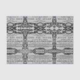 ♥ Wolfgang Amadeus Mozart Herz Oper Cosi fan tutte Seidenpapier