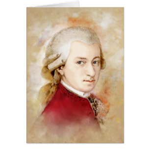 Wolfgang Amadeus Mozart im Aquarell Stil