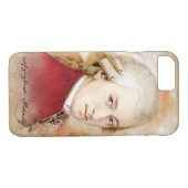 Wolfgang Amadeus Mozart im Aquarell Stil Case-Mate iPhone Hülle (Rückseite (Horizontal))