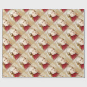 Wolfgang Amadeus Mozart im Aquarell Stil Geschenkpapier (Flach)