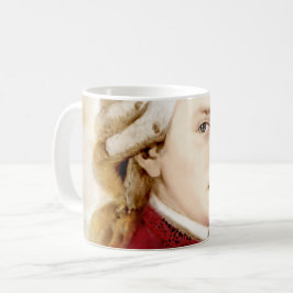 Wolfgang Amadeus Mozart im Aquarell Stil Kaffeetasse