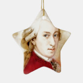Wolfgang Amadeus Mozart im Aquarell Stil Keramik Ornament (Rechts)