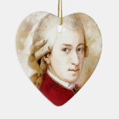 Wolfgang Amadeus Mozart im Aquarell Stil Keramikornament (Rechts)