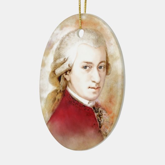 Wolfgang Amadeus Mozart im Aquarell Stil Keramikornament (Links)