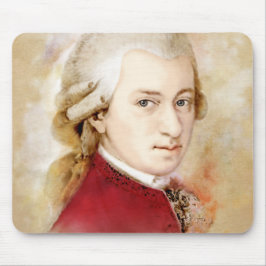 Wolfgang Amadeus Mozart im Aquarell Stil Mousepad
