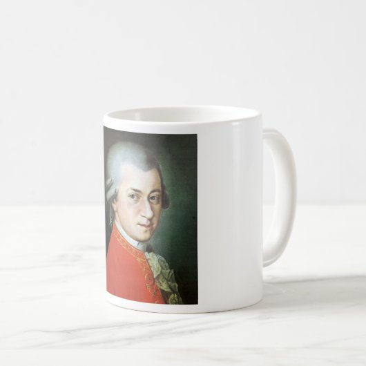Wolfgang Amadeus Mozart Kaffeetasse (VorderseiteRechts)