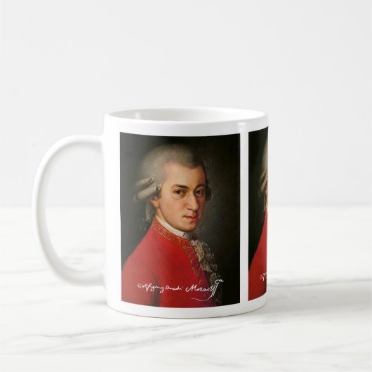 Wolfgang amadeus mozart kaffeetasse (Links)