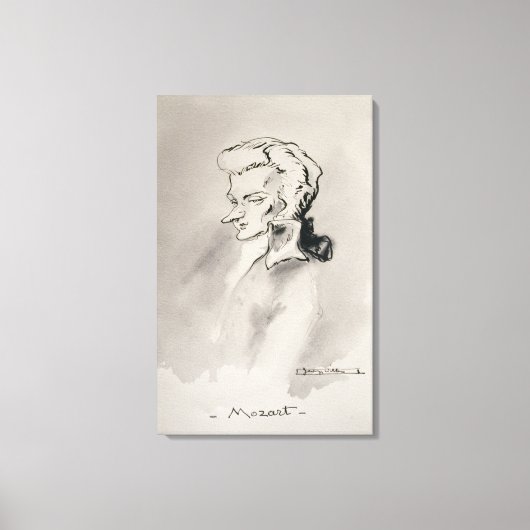 Wolfgang Amadeus Mozart Leinwanddruck (Vorderseite)