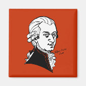 Wolfgang Amadeus Mozart Magnet (Vorne)