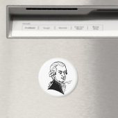 Wolfgang Amadeus Mozart Magnet (In Situ (Geschirrspüler))