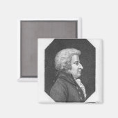 Wolfgang Amadeus Mozart Magnet (Vorderseite/Rückseite)