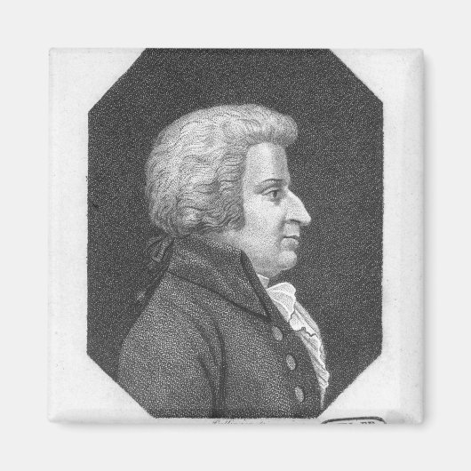 Wolfgang Amadeus Mozart Magnet (Vorne)
