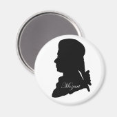 Wolfgang Amadeus Mozart Magnet (Vorderseite/Rückseite)