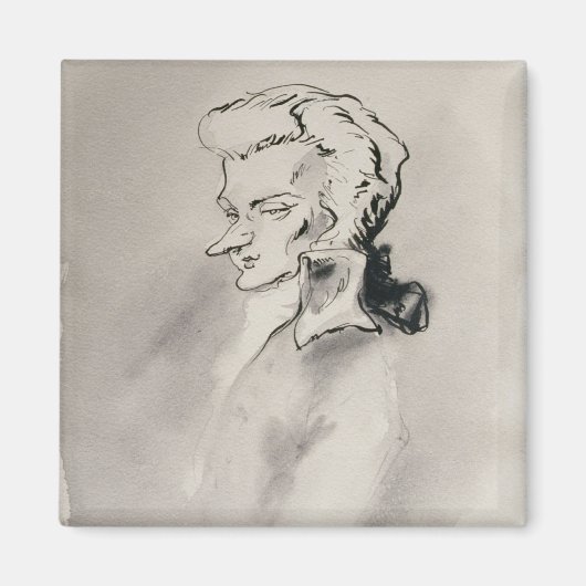 Wolfgang Amadeus Mozart Magnet (Vorne)