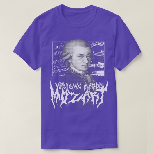 Wolfgang Amadeus Mozart Metal T-Shirt (Design vorne)