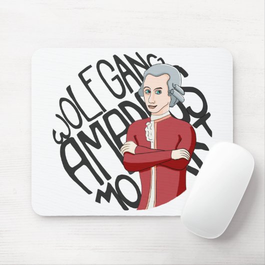 Wolfgang Amadeus Mozart Mousepad (Mit Mouse)
