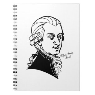 Wolfgang Amadeus Mozart Notizblock