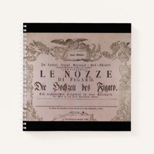Wolfgang Amadeus Mozart, Oper - Le nozze di Figaro Notizblock