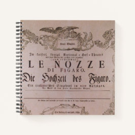 Wolfgang Amadeus Mozart, Oper – Le nozze di Figaro Notizblock