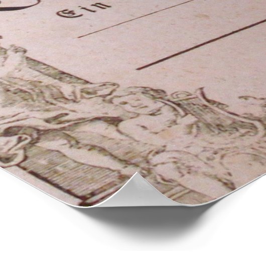 Wolfgang Amadeus Mozart Oper Le nozze di Figaro Poster (Ecke)