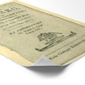 Wolfgang Amadeus Mozart Oper Le nozze di Figaro Poster (Ecke)