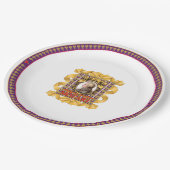 Wolfgang Amadeus Mozart Pappteller (Schrägansicht)