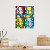 Wolfgang Amadeus Mozart Pop Art Malerei Poster (Küche)