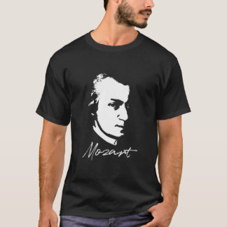 Wolfgang Amadeus Mozart Portrait Classic Compose T-Shirt