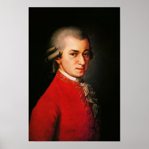 Wolfgang Amadeus Mozart-Portrait Poster