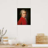 Wolfgang Amadeus Mozart Portrait Poster (Küche)