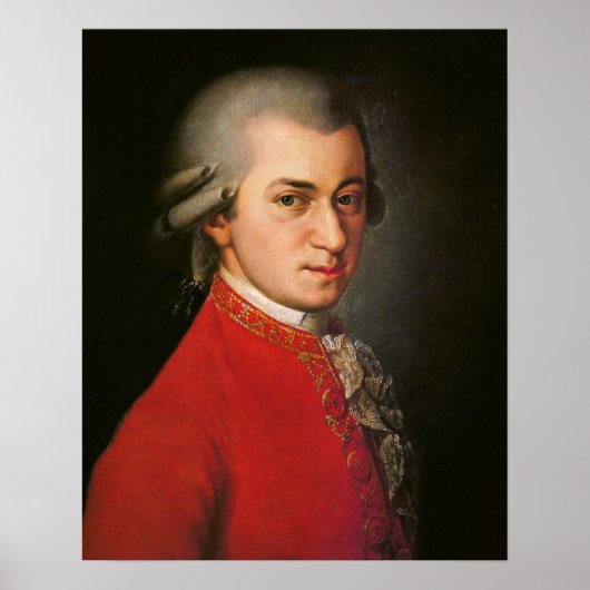 Wolfgang Amadeus Mozart Portrait Poster (Vorne)
