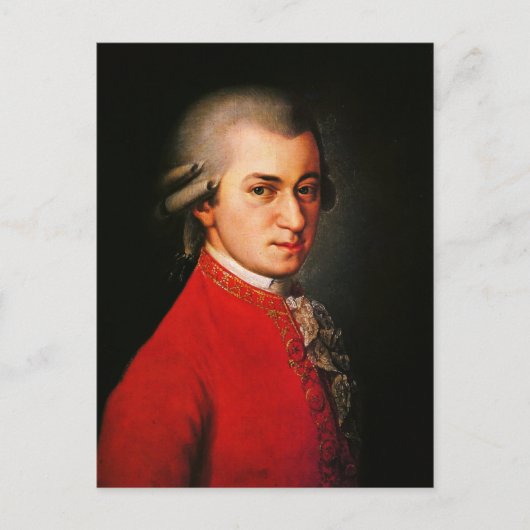 Wolfgang Amadeus Mozart-Portrait Postkarte (Vorderseite)