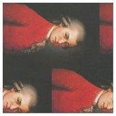 Wolfgang Amadeus Mozart-Portrait Stoff (Nahaufnahme)