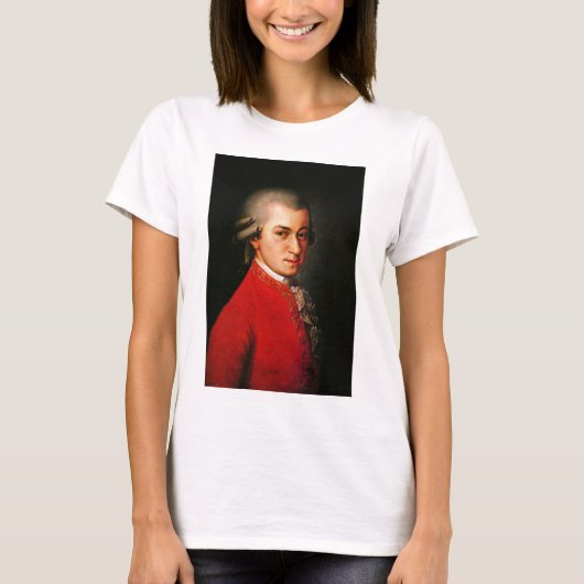 Wolfgang Amadeus Mozart-Portrait T-Shirt (Vorderseite)
