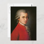 Wolfgang Amadeus Mozart-Porträt Postkarte (Vorne/Hinten)