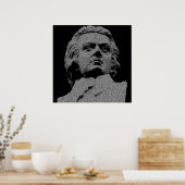 Wolfgang Amadeus Mozart Poster (Küche)