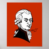 Wolfgang Amadeus Mozart Poster (Vorne)