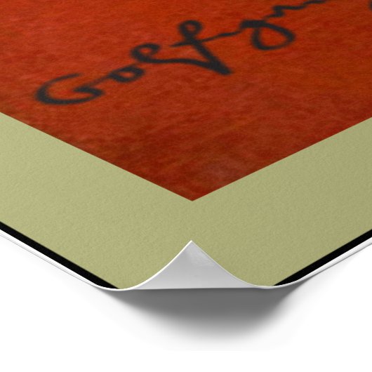 Wolfgang Amadeus Mozart Poster (Ecke)