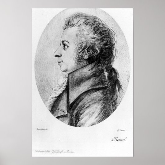 Wolfgang Amadeus Mozart Poster (Vorne)