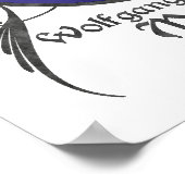 Wolfgang Amadeus Mozart Poster (Ecke)